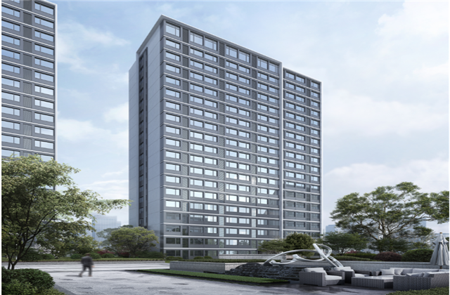 杭州市首座近零能耗住宅建筑临安尊龙·Z6宸锦学府主体结顶